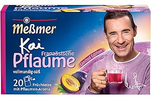 ‎MEßMER Meßmer Ländertee Französische Pflaume | Früchtetee mit Pflaumen-Aroma | vollmundig-süß | 20 Teebeutel