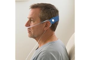 SHDGFB Nasenschlauch Harness Ohrenschutz, Sauerstoffschlauch Ohrenschutz, Nasenschlauch Kopfband Harness, Sicherer Sitz, Verhinderte Ohrenschmerzen earbud protector (Blau)