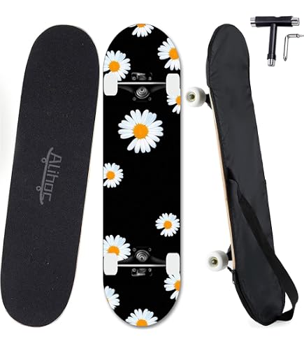 Skateboard MOB Bee 8.0 – 31x8", 7 Couches érable, Roues 53mm 100A, ABEC 5, Monté Prêt à Rouler