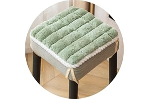 UYEOCO Cojín Cuadrado para Silla,30X30cm/35X35cm/40X40cm/45X45 cm Antideslizante, cojín de Asiento Suave para Taburete, jardín, Interior, Exterior, hogar Cojín Cuadrado para silla de jardín(Color 9,1pc 30X30
