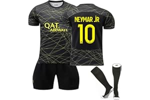 AZISEN Maglia da Calcio Bambino, 2023 2024 Set da Calcio Maglie da Allenamento Calcio Maglie Ragazzi da Calcio per Tifosi Sports T-Shirt Pantaloncini e Calzini di Calcio Bambino Maglie da Calcio Uomo