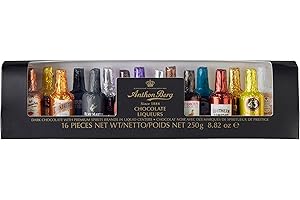 Anthon Berg 16 Chocolate Liqueurs, Famous Spirits with a Delicious Liquid Filling, 250 g (Pack of 1)