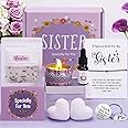 Birthday Pamper Gifts for Sister From Sister Brother, Unique Pamper Hampers Kit Self Care Package for Sister, Relaxing Spa Bath Sets Friendship Gifts Ideas for Women Best Friends Sister Bestie BFF