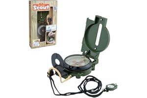 Happy People 19351 Boussole de Poche pour Scout, 55 x 70 x 28 mm, Multicolore