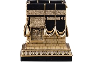 IHVAN ONLINE Décoration islamique pour la maison, décoration d'art de table musulmane, modèle réplique de la Kaaba, cadeaux du Ramadan pour l'Aïd musulman, serre-livres, décoration turque islamique, taille : L,