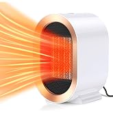 Fan Isıtıcı 1200W, 2 Modlu Elektrikli Isıtıcı, Taşınabilir PTC Seramik 3S Hızlı Isıtma Sessiz, Ev Ofis i&ccedil;in Kişisel Isıtıcı, 