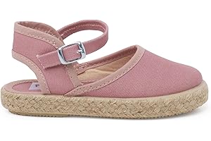 Pisamonas Espadrilles Enfant avec Fermeture À Boucle