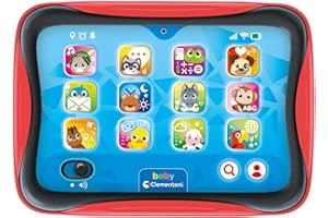 Clementoni Baby Baby Tablet, Gioco Interattivo con Luci e Suoni, Bambini 12-36 Mesi, Insegna Numeri, Lettere, Animali e Colori, Stimola Il Gioco Imitativo, Lingua Italiana, 17496