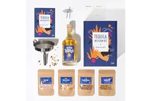 ‎CRAFTLY DIY Tequila Infusionsset von Craftly | Geschenkset | Tolles Geschenk für ihn, sie, Partner, Jahrestag, Geburtstag | Für Männer und Frauen l Gewürze & Flaschen