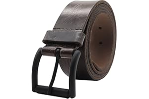 PELLE TORO Hunter Leather Belt for Men, Handmade Mens Belt for Jeans, Work or Casual Wear Cowboy Style