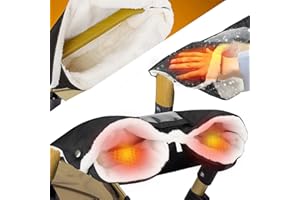 KYYOKE Handwärmer für Kinderwagen, Kinderwagen Handschuhe mit Telefonfach, Handmuff für Kinderwagen Wasserfest Winddicht, Zubehör für Kinderwagen Universalgröße für Kinderwagen Muff(Einteiliges Design)