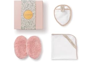 ‎WASCHIES Waschies 4-tlg. „Mini Must-Have“ Geschenkset für Frauen - Geschenkbox mit Abschminkpads, Gesichtstuch und mehr – sanfte Gesichtsreinigung - waschbar, wiederverwendbar & nachhaltig - Alle Hauttypen