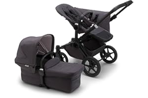 Poussette Bugaboo Donkey 5 Mineral mono BLACK - WASHED BLACK