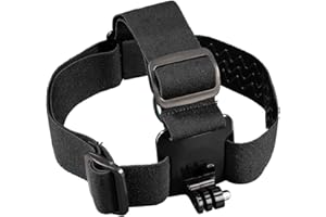 Hama Support frontal (pour GoPro, taille ajustable, pour fixation sur la tête) Noir