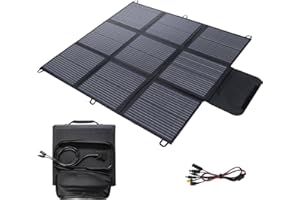 YINLEADER Składany panel słoneczny 200 W, ładowarka solarna, klasa IP67, wodoszczelna i pyłoszczelna, wysoka wydajność, 22%