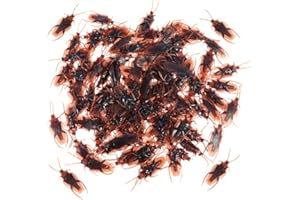 TOYANDONA 150 Pièces Blague Jouets préférés des fêtes Jouets de garçons Les Faux cafards Ont l'air Vrais Simulation de cafards Animal Accessoires Peluche Scorpion Enfant