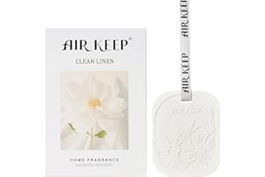 Airkeep Désodorisant Voiture Clean Linen, Parfum Voiture pour Tiroirs et Armoires, Parfum d'Ambiance, Parfum pour Voiture, Cadeaux pour Hommes et Femmes