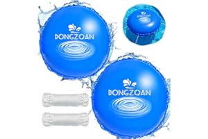 DONGZQAN Poolkissen Winter Rund, 2 Stück Pool Winterkissen, 120 * 120Cm Aufblasbare Poolabdeckung, 0,3 Mm Dickes PVC für Die Winterschwimmbadabdeckung