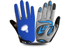 AXKAL Cycling Gloves Kids Gel Padded Touchscreen Anti Slip Breathable,Toddler Moutain Bike Gloves Boys Girls Extra Protective for Bicycle Climbing Outdoor Sport Biking Age 2-10