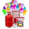 Helium Flasche Für 50 Ballons - Party Set Mit Ballons & Schnur
