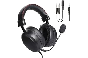 DR1TECH Blackjack+ Cuffie da Gaming con Filo e Microfono per Console PS5 [AUDIO 3D], PS4, XBOX e Smartphone - Cuffie Over Ear Driver 40mm con Audio Stereo (IMMERSIONE TOTALE)