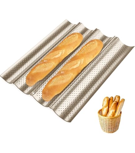 Moules à Pain En Silicone Aohyue - Set De 2 (Baguette 3 Grilles & Mini Baguette 9 Grilles) Avec Accessoires - Antiadhésif, Lavable Au Lave-Vaisselle - 4