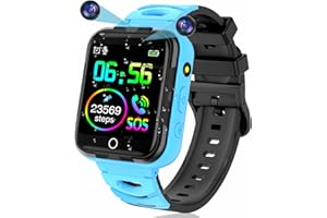 Smooce Smartwatch Bambini Telefono, 24 Giochi Musica Orologio Smartwatch Bambini con SOS Musica Fotocamera Registratore Torcia Video Sveglia per Ragaz