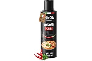 ‎MIOOLIO MioOlio Chiliöl 200 ml – aromatisiertes Öl mit intensiver Chili-Note – ideal zum Kochen, Braten, Grillen & Verfeinern – praktischer Dosierer – für Pasta, Pizza, Fleisch, Fisch, Gemüse & Salat