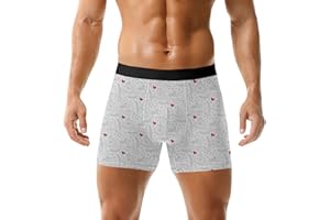 Cocila Men's Funny Christmas Breathable Briefs Xmas Santa pants Novelty Holiday Shorts 2x Mens Boxers With Fly Opening Black