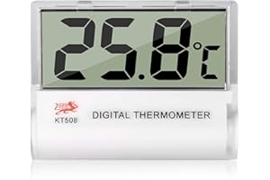 GELLVANN Digital aquarium thermometer room thermometer Mini LCD Digital Aquarium Thermometer for Fish Tank aquarium Vivarium Amphibian Reptile Terrariums Temperature(NOT waterproof, stick on fish tank)