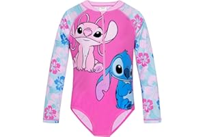 Disney Lilo Y Stitch Bañador Piscina Niña | Manga Larga Bañador Niña Stitch | Bañadores Una Pieza para Niñas