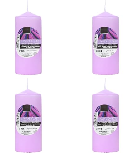 Cereria Di Giorgio Risthò Bougies Diamètre 4cm Hauteur 7cm Violet Poudre - Lot De 12 Pièces