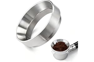 FRESILKORA Dosing Funnel 51mm for Coffee Portafilter - Magnetic Aluminium Coffee Dosing Ring for 51mm Portafilters, Coffee Machine Espresso Machines Accessories, Easy-Clean Coffee Tool for Barista, Home, Cafe