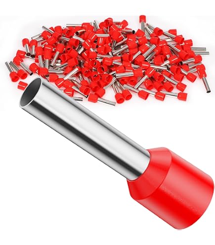 Kalitec 100 Stück AET2518BL Zwillingsaderendhülsen isoliert 2x2,5mm² 18mm lang blau I Made in German Kalitec 100 Stück AET2518BL Zwillingsaderendhülsen isoliert 2x2,5mm² 18mm lang blau I Made in German