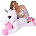 BRUBAKER Panter met Baby Knuffel 100 cm - XL Knuffel Moeder met Kind - Grote Katten Zwart