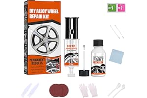 NANKOYAL Wheel Scratch Repair Kit,Alloy Wheel Scuff Repair Kit Alloy Wheel Repair Adhesive Alloy Rim Scrapes Scratches Remover Rim Protectors Scratches Remover Kit,Wheel Repair Adhesive Kit