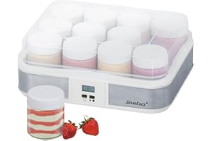 Steba JM 2 - Yogurtera, acero inoxidable, color blanco