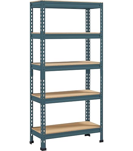 Scaffale Metallico Shelfplaza 115x80x40 Cm - 3 Ripiani Regolabili, Carico 175 Kg - Bianco - Foto 8