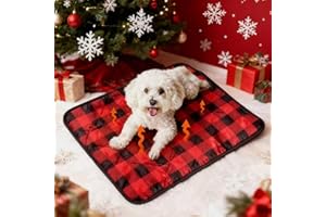 HuaCommerce Selbstheizende Decke für Hunde & Katzen, 40x50 cm Haustier Wärmematte für den Winter mit Rutschfester Oberfläche, Waschbare selbstwärmende Haustierdecke