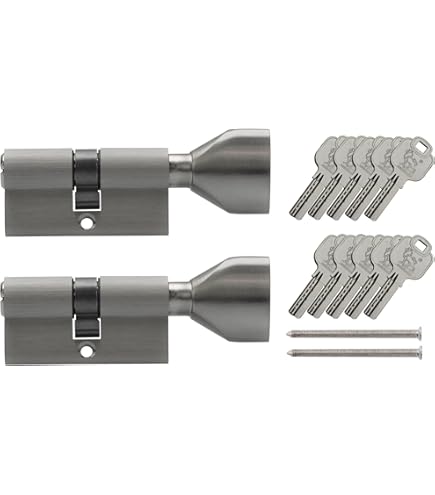 GERCAR Pro Gelijksluitende Cilindersloten, 40/45, Set Van 2 Profielcilinders Inclusief 10 Sleutels 85 Mm Deurslot Cilinderslot Cilinders Lengte A 40 B 45 Vergrendelingssysteem 2208418683