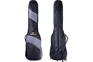 Soundsation PGB-5 EB - Custodia per basso elettrico, 123 x 36 x 9 cm, colore: Nero/Grigio