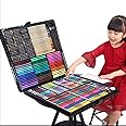 ArtBoss® 288pcs Artist Art Drawing Sets, Colored Pencil Drawing Art Marker Pen Set With Crayon Oil Paint Brush Drawing Professional Art Set Gift for Children Kids.