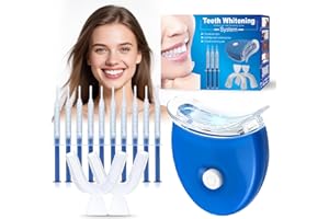 USMLICER Kit Sbiancamento Denti, Strisce Penna Sbiancanti Denti, Denti Kit Pulizia, Rimuove Denti Macchie e Riduce Sensibilità dei Denti