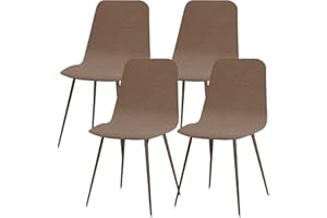 Lydevo Housse de Chaise Scandinave Extensible Lot de 4 Moderne Housse de Chaise de Salle à Manger Lavable Universel Couverture de Chaise de Cuisine Décor de Cuisine Maison,Diagonale # Chameau