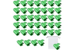 YSDYY Lot de 40 clips pour serre de jardin,clips pour tube d'ombrage de jardin et 1 sac à cordon pour support saisonnier des plantes, filet à oiseaux, filet de jardin, accessoires en tissu d'ombrage (11 mm)