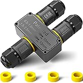 PEBA IP68 Waterproof Cable Connector, Waterproof Connection Box, 3 Way 3 Pin Electrical Connector, Outdoor Connection Sleeve