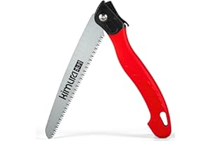 Kimura® Pro Folding Pruning Saw - Heavy Duty Premium Japanese SK5 Steel, Ergonomic Soft Non-Slip Handle, Lightweight Foldable Saw Ideal for Branches, Trimming, Camping, PVC, Hiking, Wood - 410mm
