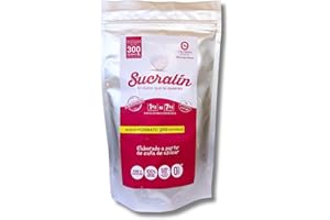 SUCRALIN DE SUCRALOSE SUCRALIN® – Edulcorante Sucralosa Granulado Familiar 300 gr | 100% Natural | Auténtico sabor de azúcar | Apto para Cocinar y Hornear | Para todas las Dietas | 0% Calorías |