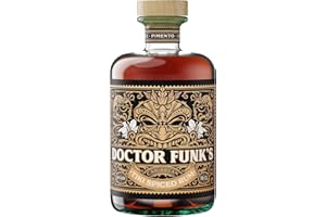 Doctor Funk's Tiki Spiced Rum | 70cl | 40% abv | Award Winning Delicious Caribbean Spiced Rum infused with Pineapple, Pimento & a touch of Cinnamon.