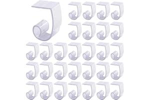 Glarks Kunststoff-Tischdeckenklammern mit Klettverschluss, für 3,5-4,5 cm Tische, ideal für Hochzeit, Party und Picknick